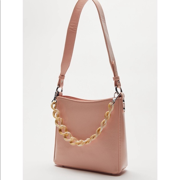 AMBLE NYLON RECYCLED SMALL PINK BAG - Picture 1 of 6